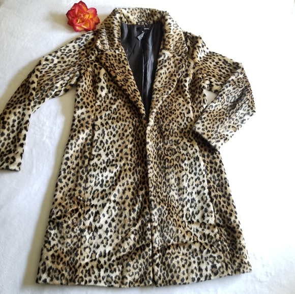 Cheetah | Aqua Faux Fur Coat - Picture 1 of 6